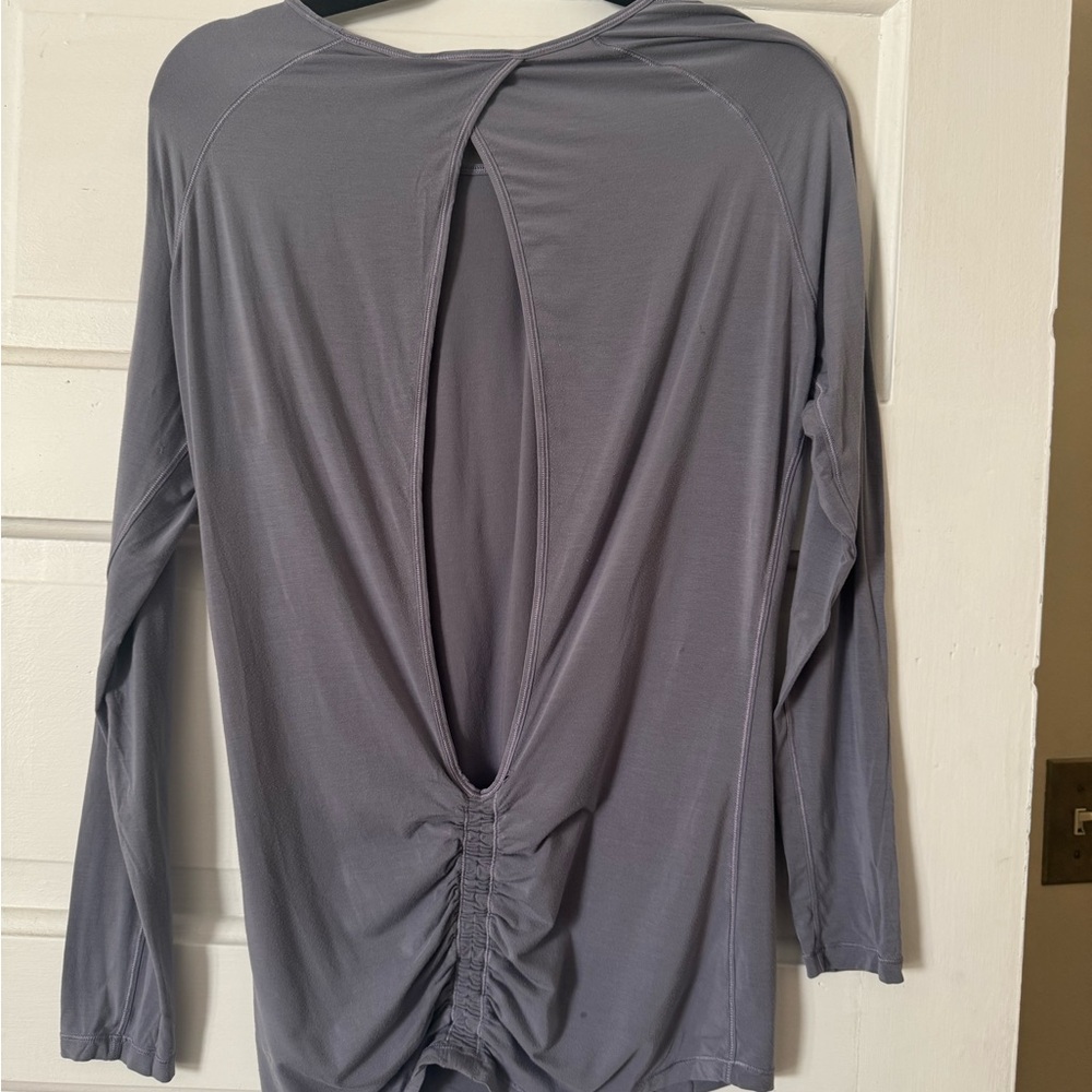 Lululemon Lavendar Open Back Yoga Top